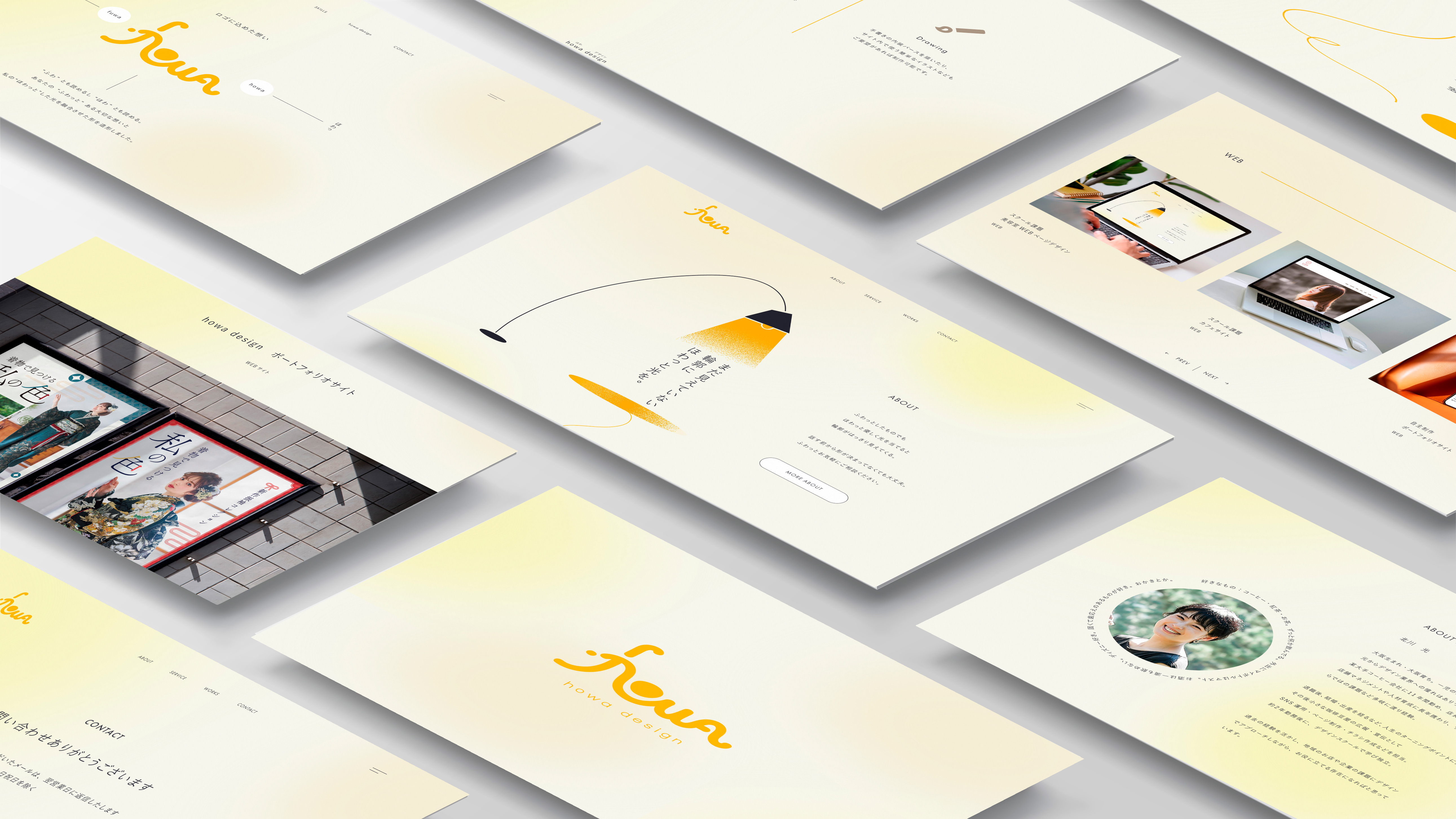 WEBデザイン　複数ページ構成